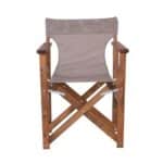 Σκηνοθέτη Πολυθρόνα Οξιά, Βαφή Εμποτισμού Καρυδί, Textilene Sand Beige, Πτυσσόμενη 60x51x85cm - Image 11