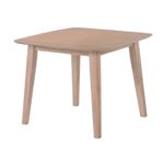 DOM Τραπέζι, Mdf Απόχρωση Oak 90x90x74cm - Image 4