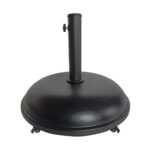 ΒΑΣΗ ομπρέλας Τσιμέντο/Μέταλλο Απόχρωση Μαύρο, με ρόδες Φ50 H.13,5cm (35 Kg) - Image 4