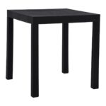 DALTON Τραπέζι Κήπου-Βεράντας Μέταλλο Βαφή Μαύρο, PP-UV Μαύρο 72x72x74cm - Image 7
