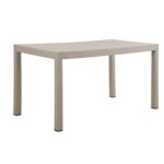 DALTON Τραπέζι Κήπου-Βεράντας Μέταλλο Βαφή Γκρι, PP-UV Γκρι 141x70x74cm - Image 6
