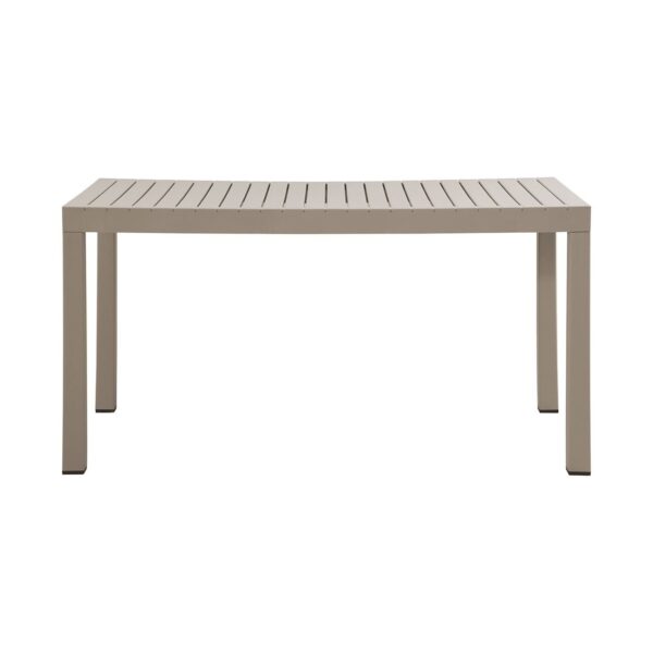 DALTON Τραπέζι Κήπου-Βεράντας Μέταλλο Βαφή Γκρι, PP-UV Γκρι 141x70x74cm - Image 7