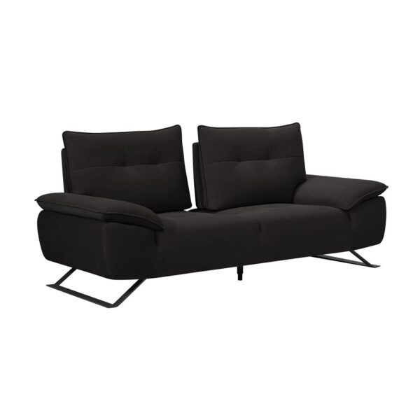 SELENA Καναπές 2-θέσιος Σαλονιού - Καθιστικού, Ύφασμα Ανθρακί, Μεταφερόμενη πλάτη 193x99/115x95cm - Image 5