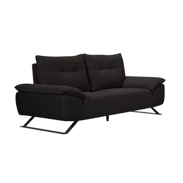 SELENA Καναπές 2-θέσιος Σαλονιού - Καθιστικού, Ύφασμα Ανθρακί, Μεταφερόμενη πλάτη 193x99/115x95cm - Image 6