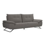 SELENA Καναπές 3-θέσιος Σαλονιού - Καθιστικού, Ύφασμα Γκρι, Μεταφερόμενη πλάτη 225x99/115x95cm - Image 6