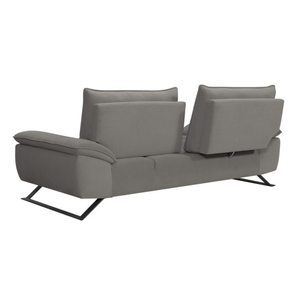 SELENA Καναπές 3-θέσιος Σαλονιού - Καθιστικού, Ύφασμα Γκρι, Μεταφερόμενη πλάτη 225x99/115x95cm - Image 8