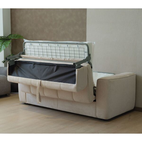 NORRIS Καναπές - Κρεβάτι 3Θέσιος, Ύφασμα Water Repellent Μπεζ 209x99x70 Κρεβάτι:140x190cm - Image 8