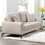 TIPO Kαναπές 2Θέσιος Σαλονιού- Καθιστικού, Ύφασμα Μπεζ 166x88x92cm - Image 4