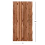 ΕΠΙΦΑΝΕΙΑ ΤΡΑΠΕΖΙΟΥ ΟΡΘΟΓΩΝΙΑ ΑΠΟ ΜΑΣΙΦ ΞΥΛΟ ΑΚΑΚΙΑΣ HM6303.01--200x100x3.5(πάχος)εκ - Image 2