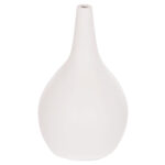 ΕΠΙΤΡΑΠΕΖΙΟ ΔΙΑΚΟΣΜΗΤΙΚΟ ΒΑΖΟ DENI HM4663.02L FIBER CEMENT ΣΕ ΛΕΥΚΟ--Φ26x39Υεκ