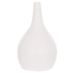 ΕΠΙΤΡΑΠΕΖΙΟ ΔΙΑΚΟΣΜΗΤΙΚΟ ΒΑΖΟ DENI HM4663.02L FIBER CEMENT ΣΕ ΛΕΥΚΟ--Φ26x39Υεκ - Image 3