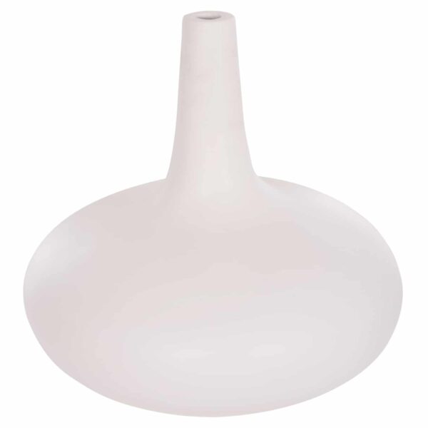 ΕΠΙΤΡΑΠΕΖΙΟ ΔΙΑΚΟΣΜΗΤΙΚΟ ΒΑΖΟ DENI HM4663.02M FIBER CEMENT ΣΕ ΛΕΥΚΟ--Φ30x29.5Υεκ - Image 3