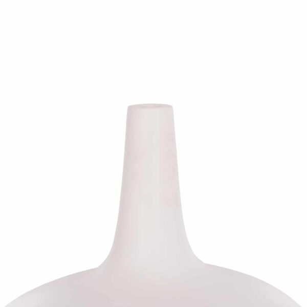 ΕΠΙΤΡΑΠΕΖΙΟ ΔΙΑΚΟΣΜΗΤΙΚΟ ΒΑΖΟ DENI HM4663.02M FIBER CEMENT ΣΕ ΛΕΥΚΟ--Φ30x29.5Υεκ - Image 4