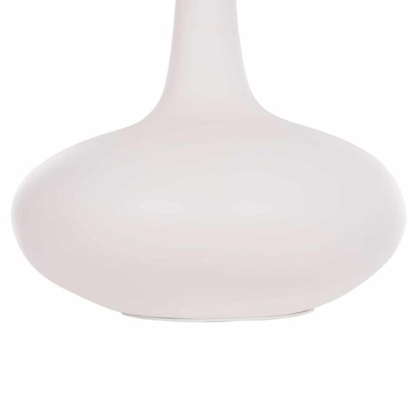 ΕΠΙΤΡΑΠΕΖΙΟ ΔΙΑΚΟΣΜΗΤΙΚΟ ΒΑΖΟ DENI HM4663.02M FIBER CEMENT ΣΕ ΛΕΥΚΟ--Φ30x29.5Υεκ - Image 5