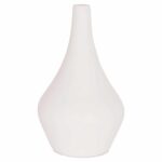 ΕΠΙΤΡΑΠΕΖΙΟ ΔΙΑΚΟΣΜΗΤΙΚΟ ΒΑΖΟ DENI HM4663.02S FIBER CEMENT ΣΕ ΛΕΥΚΟ--Φ15x27Υεκ. - Image 3