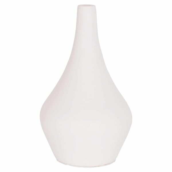 ΕΠΙΤΡΑΠΕΖΙΟ ΔΙΑΚΟΣΜΗΤΙΚΟ ΒΑΖΟ DENI HM4663.02S FIBER CEMENT ΣΕ ΛΕΥΚΟ--Φ15x27Υεκ. - Image 3