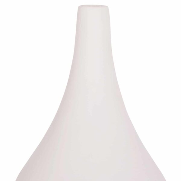 ΕΠΙΤΡΑΠΕΖΙΟ ΔΙΑΚΟΣΜΗΤΙΚΟ ΒΑΖΟ DENI HM4663.02S FIBER CEMENT ΣΕ ΛΕΥΚΟ--Φ15x27Υεκ. - Image 4