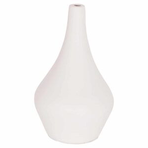 ΕΠΙΤΡΑΠΕΖΙΟ ΔΙΑΚΟΣΜΗΤΙΚΟ ΒΑΖΟ DENI HM4663.02S FIBER CEMENT ΣΕ ΛΕΥΚΟ--Φ15x27Υεκ.