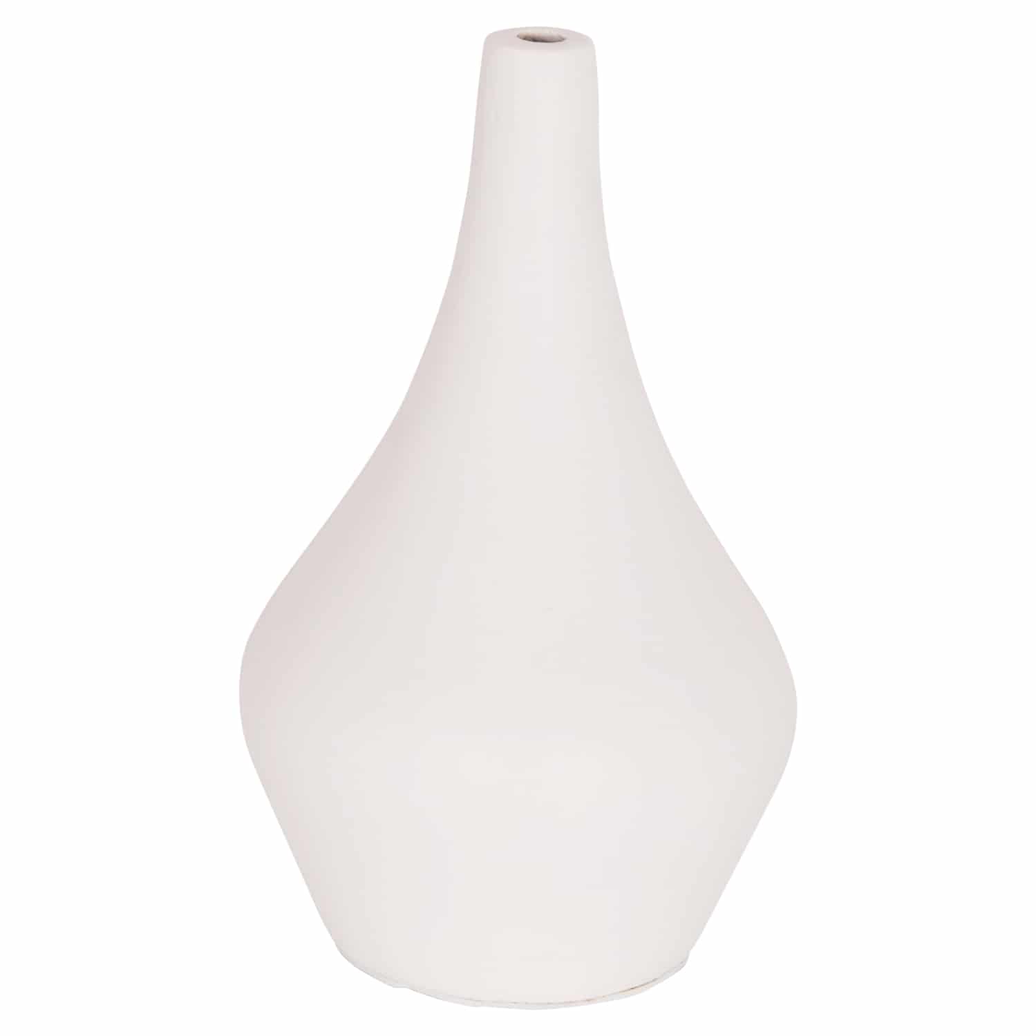 HM4663.02S ΕΠΙΤΡΑΠΕΖΙΟ ΔΙΑΚΟΣΜΗΤΙΚΟ ΒΑΖΟ DENI HM4663.02S FIBER CEMENT ΣΕ ΛΕΥΚΟ--Φ15x27Υεκ. - Image 1