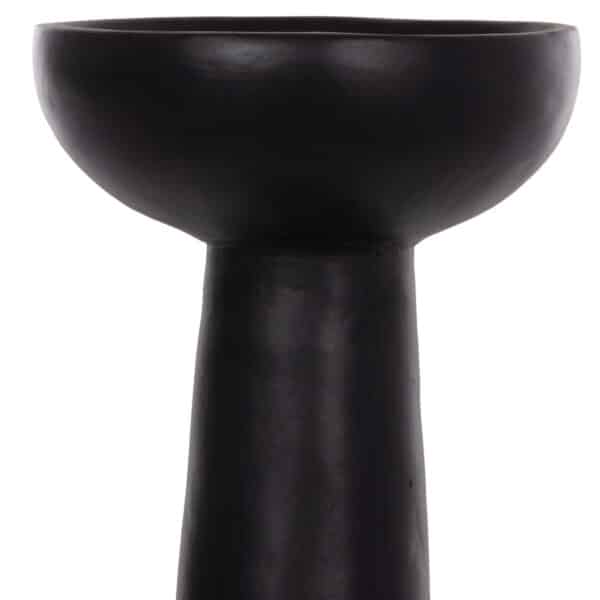 ΕΠΙΤΡΑΠΕΖΙΟ ΔΙΑΚΟΣΜΗΤΙΚΟ ΒΑΖΟ LEKKAN HM4664.01L ΤΕΡΑΚΟΤΑ ΣΕ ΜΑΥΡΟ--Φ18x38Υεκ. - Image 4