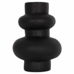 ΕΠΙΤΡΑΠΕΖΙΟ ΔΙΑΚΟΣΜΗΤΙΚΟ ΒΑΖΟ LEMA HM4664.01M ΤΕΡΑΚΟΤΑ ΣΕ ΜΑΥΡΟ--Φ22x29Υεκ. - Image 3