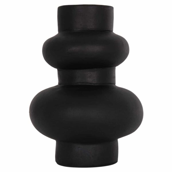 ΕΠΙΤΡΑΠΕΖΙΟ ΔΙΑΚΟΣΜΗΤΙΚΟ ΒΑΖΟ LEMA HM4664.01M ΤΕΡΑΚΟΤΑ ΣΕ ΜΑΥΡΟ--Φ22x29Υεκ. - Image 3