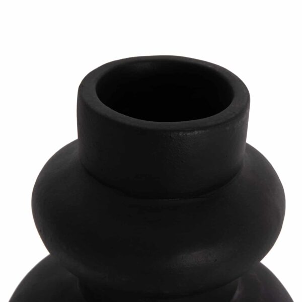 ΕΠΙΤΡΑΠΕΖΙΟ ΔΙΑΚΟΣΜΗΤΙΚΟ ΒΑΖΟ LEMA HM4664.01M ΤΕΡΑΚΟΤΑ ΣΕ ΜΑΥΡΟ--Φ22x29Υεκ. - Image 4