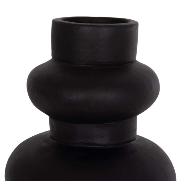 ΕΠΙΤΡΑΠΕΖΙΟ ΔΙΑΚΟΣΜΗΤΙΚΟ ΒΑΖΟ LEMA HM4664.01M ΤΕΡΑΚΟΤΑ ΣΕ ΜΑΥΡΟ--Φ22x29Υεκ. - Image 5