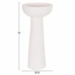 ΕΠΙΤΡΑΠΕΖΙΟ ΔΙΑΚΟΣΜΗΤΙΚΟ ΒΑΖΟ LEKKAN HM4664.02L ΤΕΡΑΚΟΤΑ ΣΕ ΛΕΥΚΟ--Φ18x38Υεκ. - Image 2