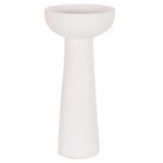 ΕΠΙΤΡΑΠΕΖΙΟ ΔΙΑΚΟΣΜΗΤΙΚΟ ΒΑΖΟ LEKKAN HM4664.02L ΤΕΡΑΚΟΤΑ ΣΕ ΛΕΥΚΟ--Φ18x38Υεκ.