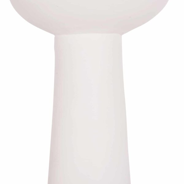 ΕΠΙΤΡΑΠΕΖΙΟ ΔΙΑΚΟΣΜΗΤΙΚΟ ΒΑΖΟ LEKKAN HM4664.02L ΤΕΡΑΚΟΤΑ ΣΕ ΛΕΥΚΟ--Φ18x38Υεκ. - Image 5