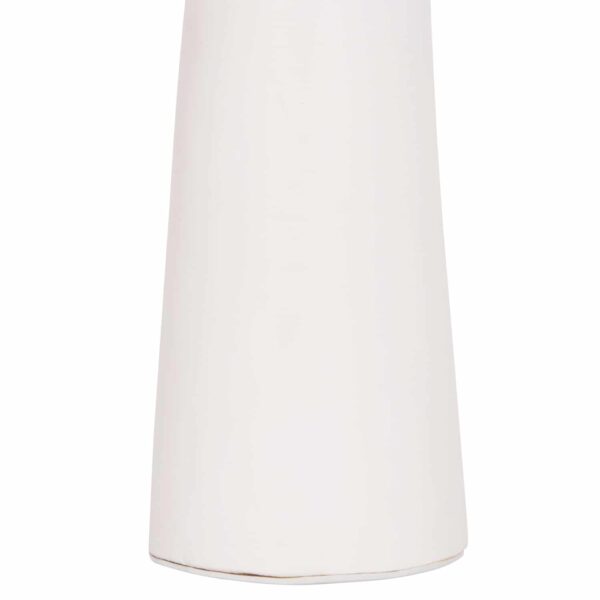 ΕΠΙΤΡΑΠΕΖΙΟ ΔΙΑΚΟΣΜΗΤΙΚΟ ΒΑΖΟ LEKKAN HM4664.02L ΤΕΡΑΚΟΤΑ ΣΕ ΛΕΥΚΟ--Φ18x38Υεκ. - Image 6