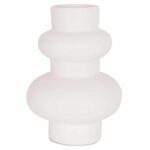 ΕΠΙΤΡΑΠΕΖΙΟ ΔΙΑΚΟΣΜΗΤΙΚΟ ΒΑΖΟ LEMA HM4664.02M ΤΕΡΑΚΟΤΑ ΣΕ ΛΕΥΚΟ--Φ22x29Υεκ. - Image 3