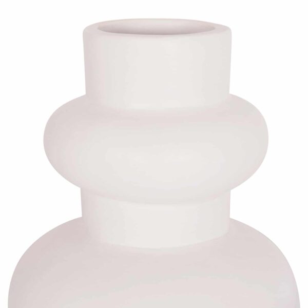 ΕΠΙΤΡΑΠΕΖΙΟ ΔΙΑΚΟΣΜΗΤΙΚΟ ΒΑΖΟ LEMA HM4664.02M ΤΕΡΑΚΟΤΑ ΣΕ ΛΕΥΚΟ--Φ22x29Υεκ. - Image 4