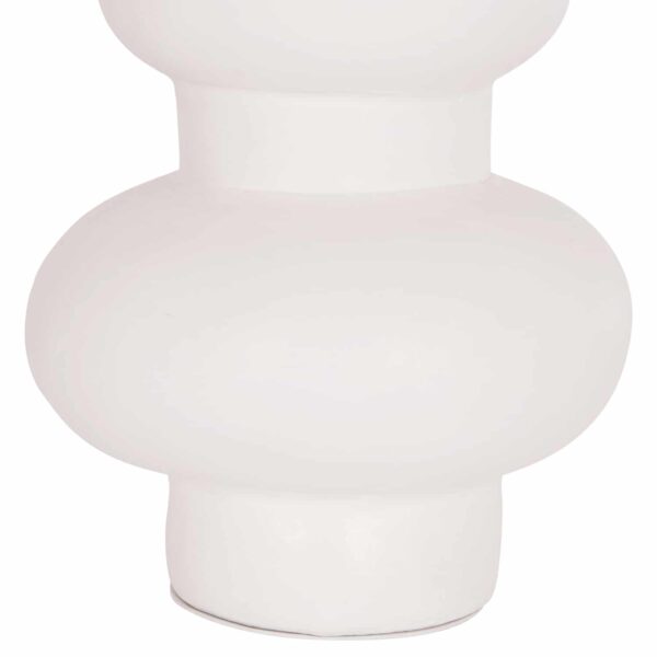 ΕΠΙΤΡΑΠΕΖΙΟ ΔΙΑΚΟΣΜΗΤΙΚΟ ΒΑΖΟ LEMA HM4664.02M ΤΕΡΑΚΟΤΑ ΣΕ ΛΕΥΚΟ--Φ22x29Υεκ. - Image 5