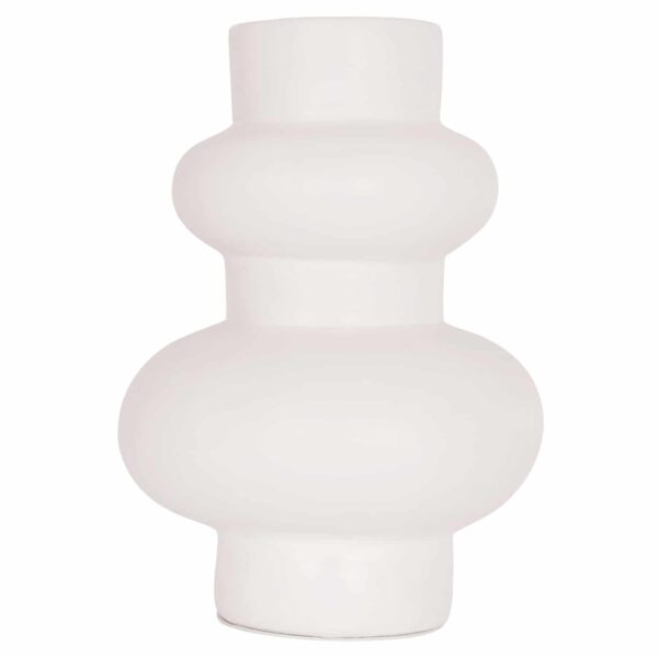 ΕΠΙΤΡΑΠΕΖΙΟ ΔΙΑΚΟΣΜΗΤΙΚΟ ΒΑΖΟ LEMA HM4664.02M ΤΕΡΑΚΟΤΑ ΣΕ ΛΕΥΚΟ--Φ22x29Υεκ. - Image 6