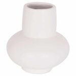 ΕΠΙΤΡΑΠΕΖΙΟ ΔΙΑΚΟΣΜΗΤΙΚΟ ΒΑΖΟ LEMA HM4664.02S ΤΕΡΑΚΟΤΑ ΣΕ ΛΕΥΚΟ--Φ22x22Υεκ.