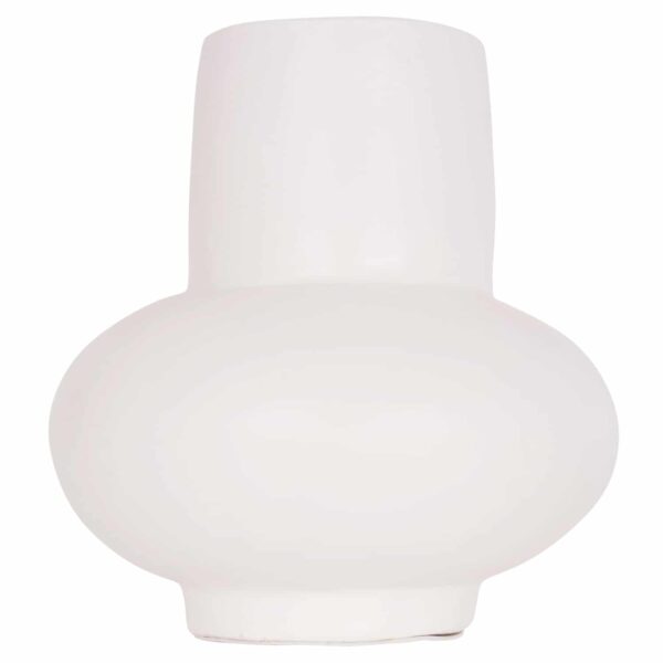 ΕΠΙΤΡΑΠΕΖΙΟ ΔΙΑΚΟΣΜΗΤΙΚΟ ΒΑΖΟ LEMA HM4664.02S ΤΕΡΑΚΟΤΑ ΣΕ ΛΕΥΚΟ--Φ22x22Υεκ. - Image 3