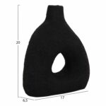 ΕΠΙΤΡΑΠΕΖΙΟ ΔΙΑΚΟΣΜΗΤΙΚΟ ΒΑΖΟ DECANT HM4667.01Μ ΤΕΡΑΚΟΤΑ ΣΕ ΜΑΥΡΟ--17x6.5x20Υεκ. - Image 2