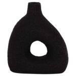 ΕΠΙΤΡΑΠΕΖΙΟ ΔΙΑΚΟΣΜΗΤΙΚΟ ΒΑΖΟ DECANT HM4667.01Μ ΤΕΡΑΚΟΤΑ ΣΕ ΜΑΥΡΟ--17x6.5x20Υεκ. - Image 3