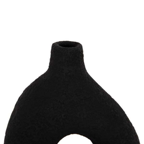 ΕΠΙΤΡΑΠΕΖΙΟ ΔΙΑΚΟΣΜΗΤΙΚΟ ΒΑΖΟ DECANT HM4667.01Μ ΤΕΡΑΚΟΤΑ ΣΕ ΜΑΥΡΟ--17x6.5x20Υεκ. - Image 6