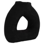 ΕΠΙΤΡΑΠΕΖΙΟ ΔΙΑΚΟΣΜΗΤΙΚΟ ΒΑΖΟ DECANT HM4667.01S ΤΕΡΑΚΟΤΑ ΣΕ ΜΑΥΡΟ--17.5x6.5x17Υεκ.