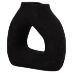 ΕΠΙΤΡΑΠΕΖΙΟ ΔΙΑΚΟΣΜΗΤΙΚΟ ΒΑΖΟ DECANT HM4667.01S ΤΕΡΑΚΟΤΑ ΣΕ ΜΑΥΡΟ--17.5x6.5x17Υεκ. - Image 4