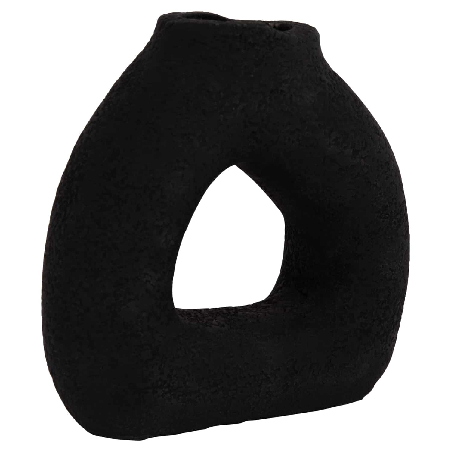 HM4667.01S ΕΠΙΤΡΑΠΕΖΙΟ ΔΙΑΚΟΣΜΗΤΙΚΟ ΒΑΖΟ DECANT HM4667.01S ΤΕΡΑΚΟΤΑ ΣΕ ΜΑΥΡΟ--17.5x6.5x17Υεκ. - Image 1