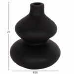 ΕΠΙΤΡΑΠΕΖΙΟ ΔΙΑΚΟΣΜΗΤΙΚΟ ΒΑΖΟ CHELIN HM4670S ΤΕΡΑΚΟΤΑ ΣΕ ΜΑΥΡΟ--Φ20x25Υεκ. - Image 2