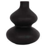 ΕΠΙΤΡΑΠΕΖΙΟ ΔΙΑΚΟΣΜΗΤΙΚΟ ΒΑΖΟ CHELIN HM4670S ΤΕΡΑΚΟΤΑ ΣΕ ΜΑΥΡΟ--Φ20x25Υεκ. - Image 3