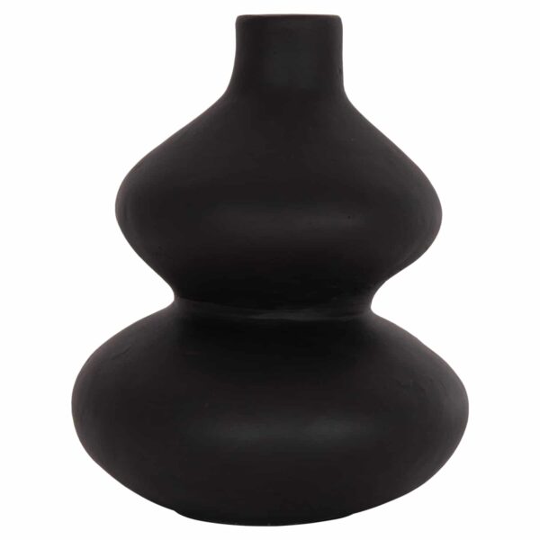 ΕΠΙΤΡΑΠΕΖΙΟ ΔΙΑΚΟΣΜΗΤΙΚΟ ΒΑΖΟ CHELIN HM4670S ΤΕΡΑΚΟΤΑ ΣΕ ΜΑΥΡΟ--Φ20x25Υεκ. - Image 3