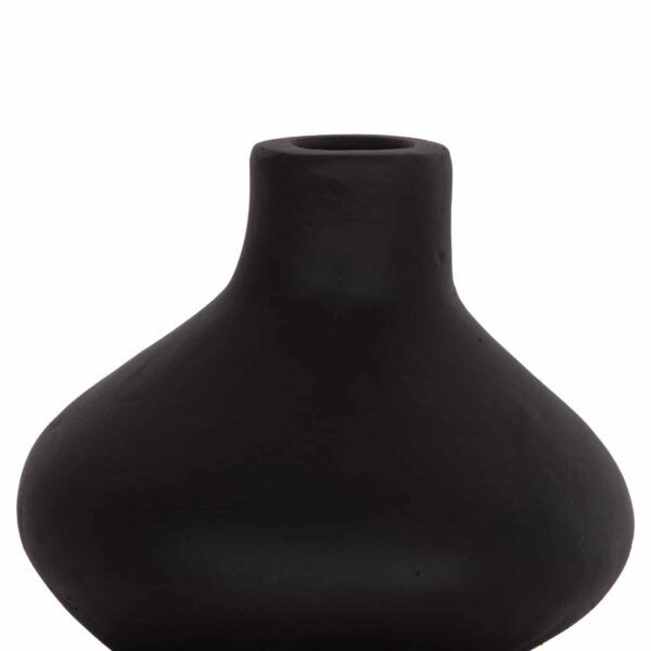 ΕΠΙΤΡΑΠΕΖΙΟ ΔΙΑΚΟΣΜΗΤΙΚΟ ΒΑΖΟ CHELIN HM4670S ΤΕΡΑΚΟΤΑ ΣΕ ΜΑΥΡΟ--Φ20x25Υεκ. - Image 4