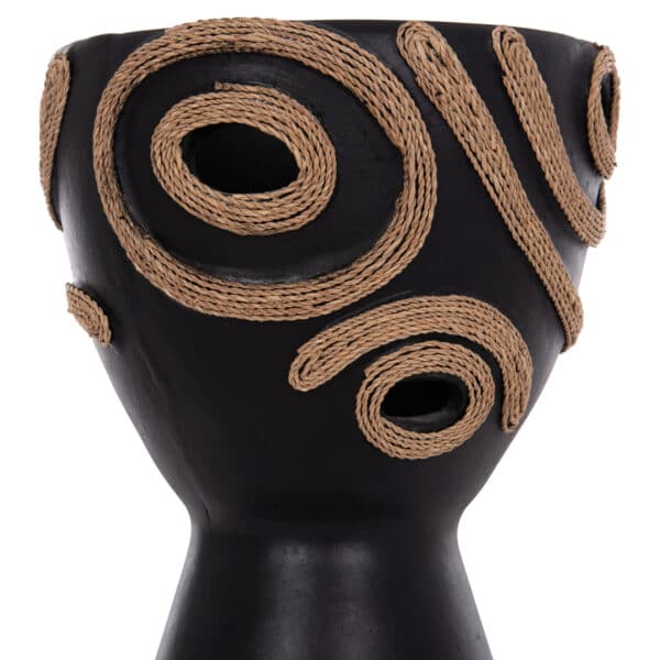 ΕΠΙΤΡΑΠΕΖΙΟ ΔΙΑΚΟΣΜΗΤΙΚΟ ΒΑΖΟ DEAN HM4678.01 ΤΕΡΑΚΟΤΑ ΣΕ ΜΑΥΡΟ--Φ23x29Υεκ. - Image 4