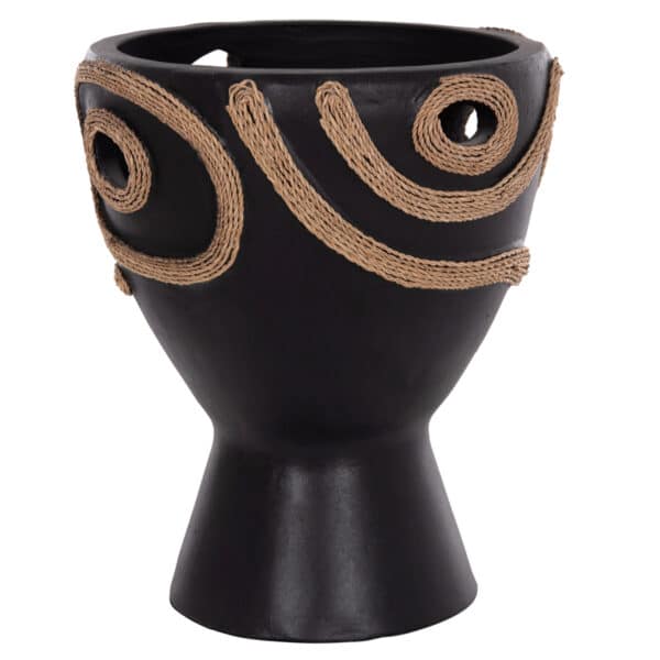 ΕΠΙΤΡΑΠΕΖΙΟ ΔΙΑΚΟΣΜΗΤΙΚΟ ΒΑΖΟ DEAN HM4678.01 ΤΕΡΑΚΟΤΑ ΣΕ ΜΑΥΡΟ--Φ23x29Υεκ. - Image 6